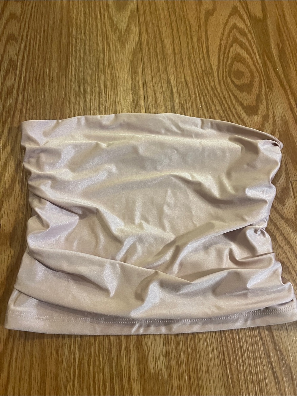 wild fable Pale Pink Satin Crop Top
